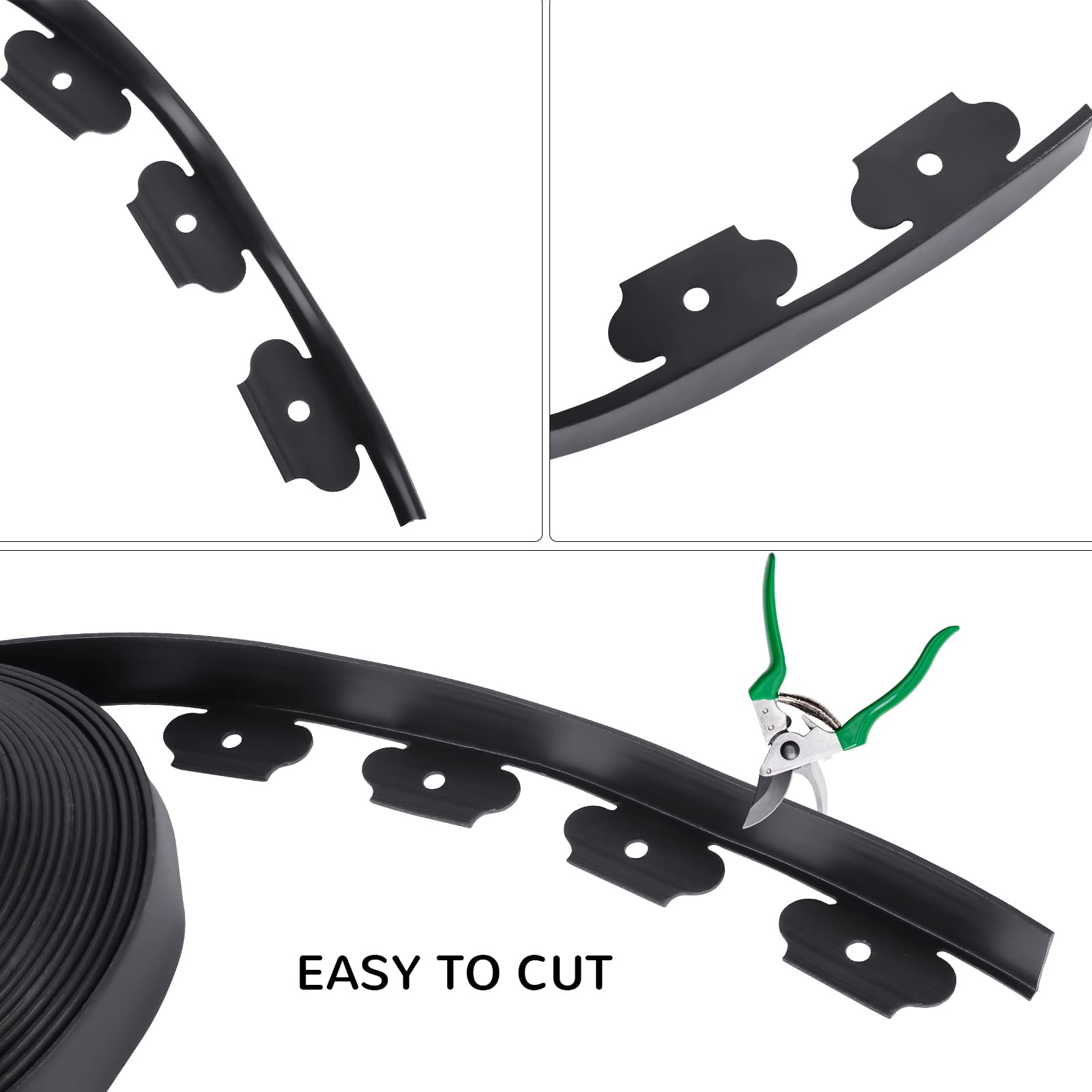 A ANLEOLIFE 60ft coil supports both straight and curved garden designs.