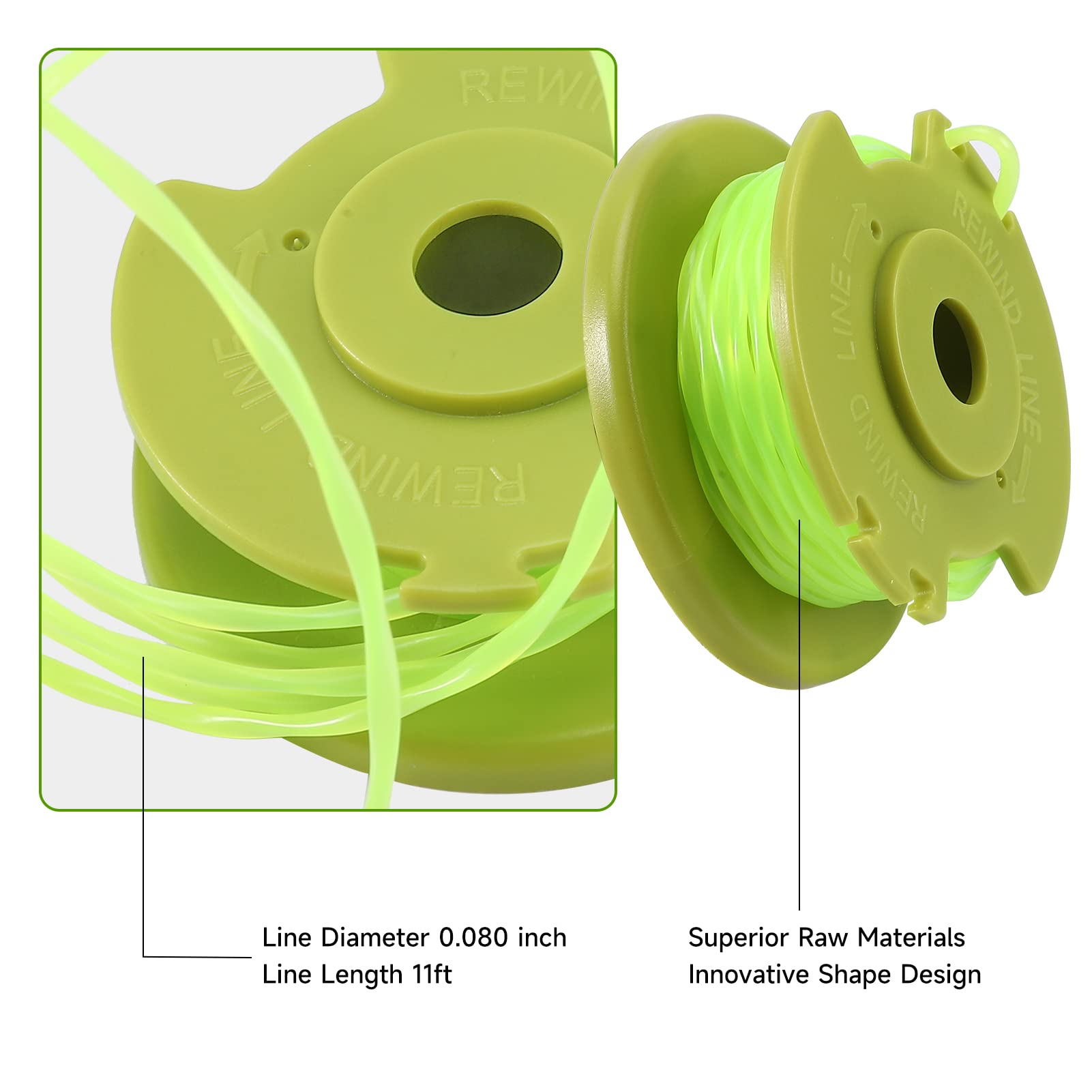 A ANLEOLIFE premium BASF materials spool delivers durable performance under varied grass conditions.