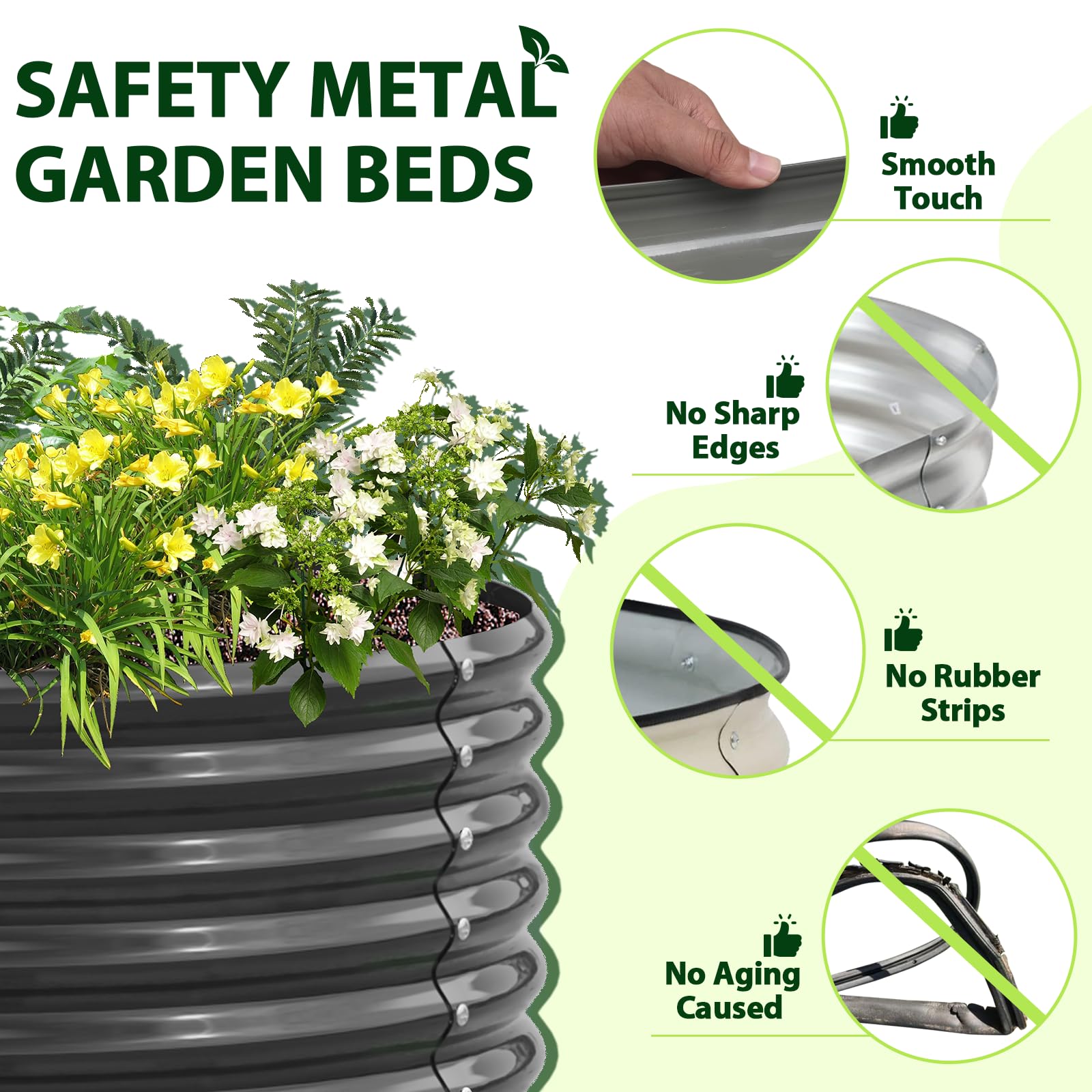 A ANLEOLIFE diy friendly garden bed for patios and balconies