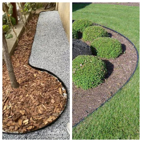 A ANLEOLIFE durable grass barrier keeps edges tidy