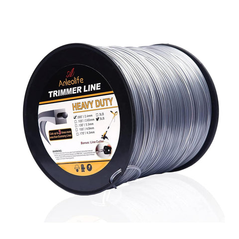 A ANLEOLIFE heavy-duty square trimmer line spool with durable dual-core construction for longer cuts.