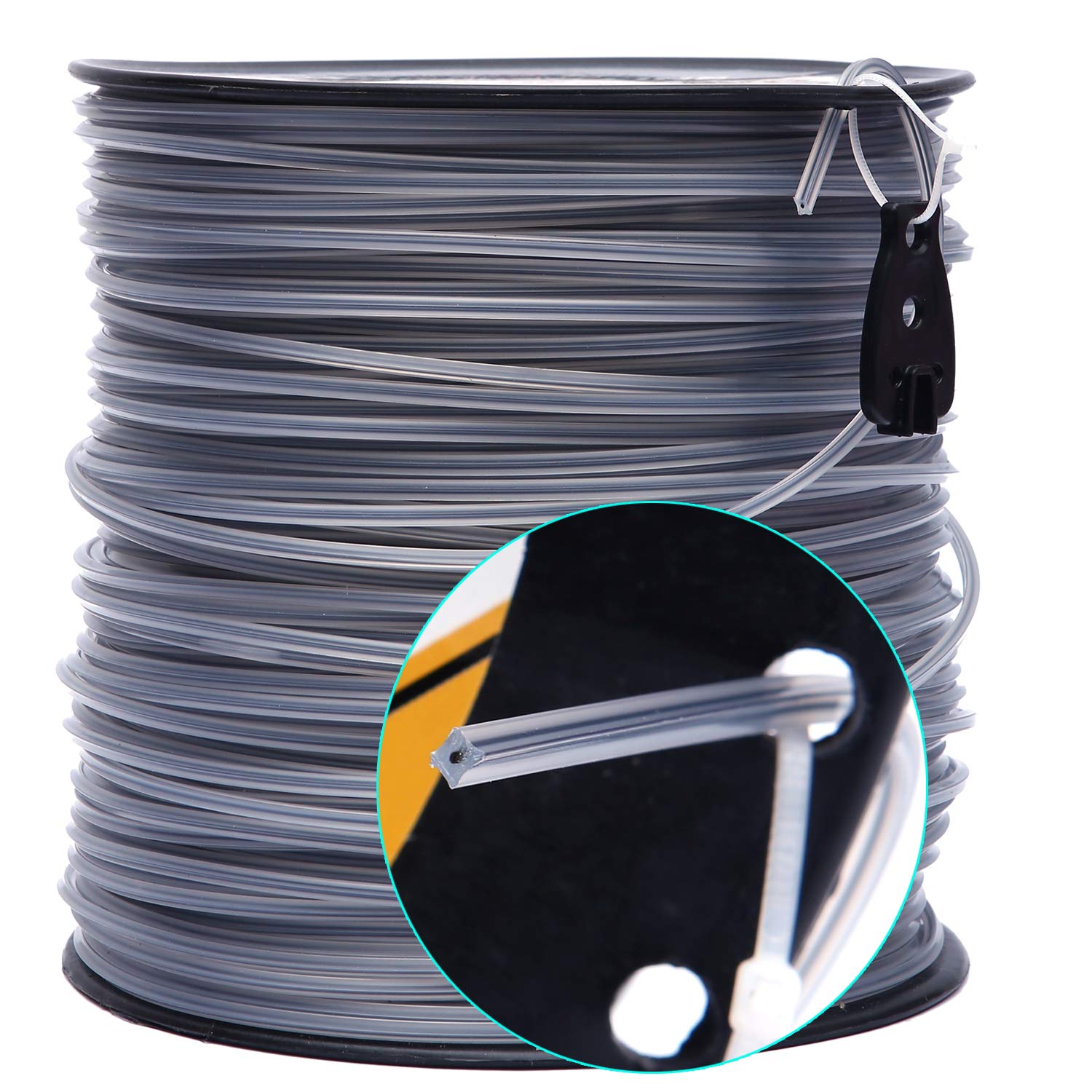 A ANLEOLIFE line-cutting built-in tool in use for quick, on-the-spot line reloading.