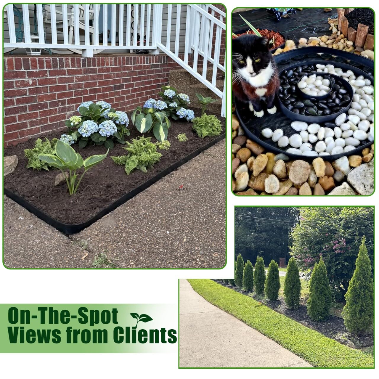 A ANLEOLIFE no-dig border stakes secure fast installation