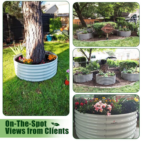 A ANLEOLIFE two pack garden beds ideal for vegetables, herbs, and flowers