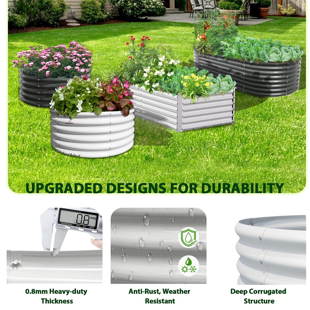 A ANLEOLIFE bed placed in outdoor balcony for compact gardening