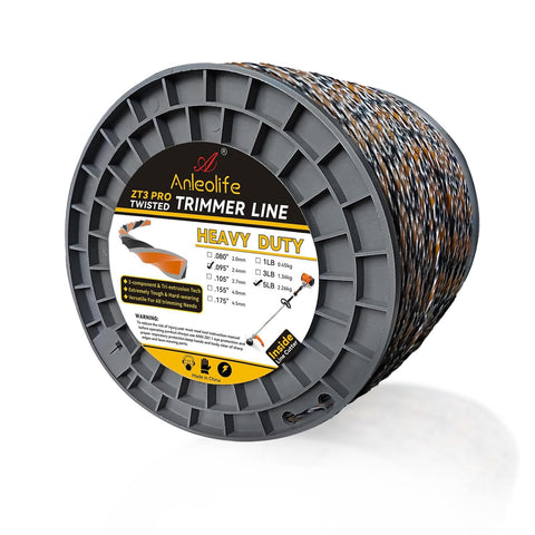 A ANLEOLIFE ZT3 Pro trimmer line spool with twisted diamond texture for tough lawns.