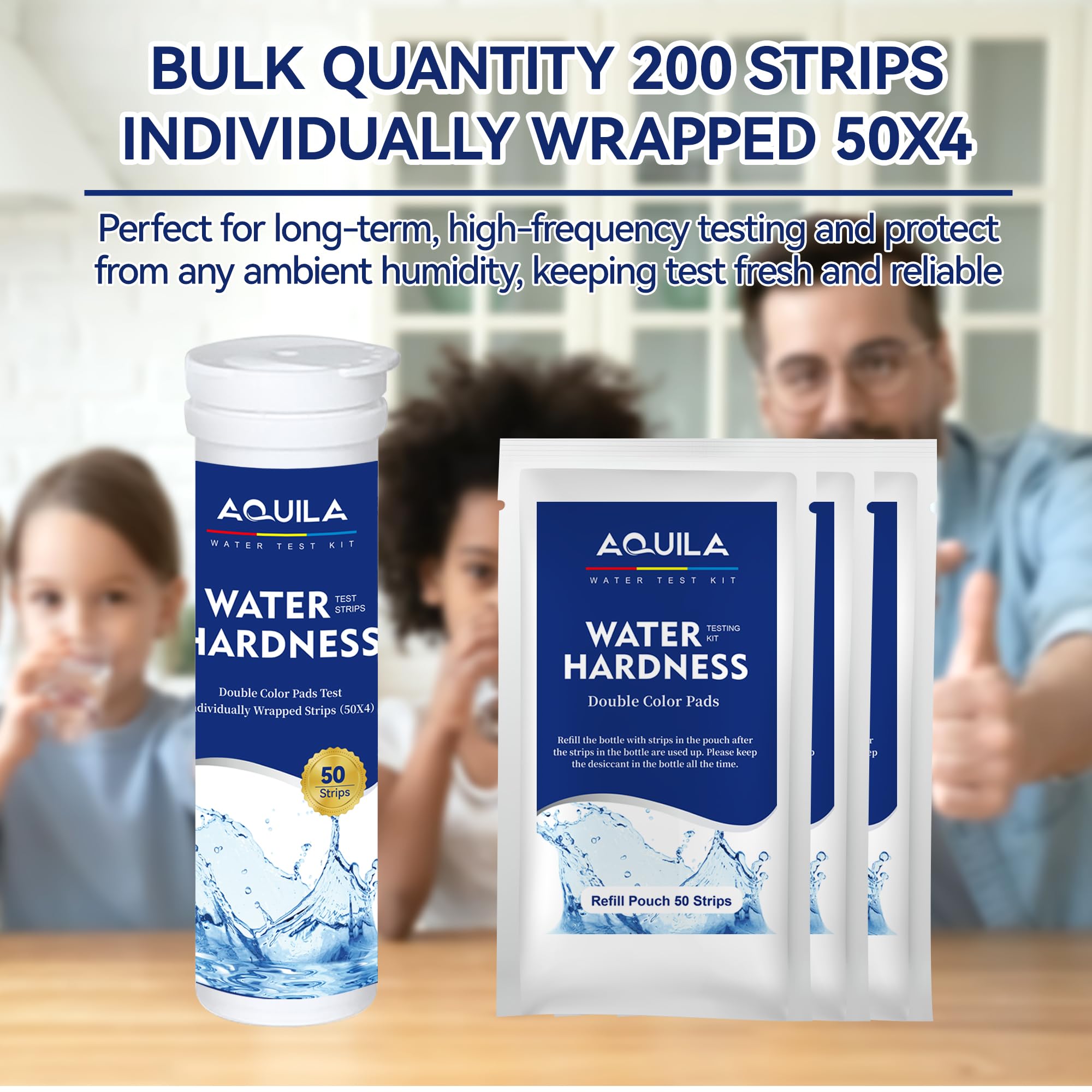 A QUILA sample tube ready for convenient water testing at home.
