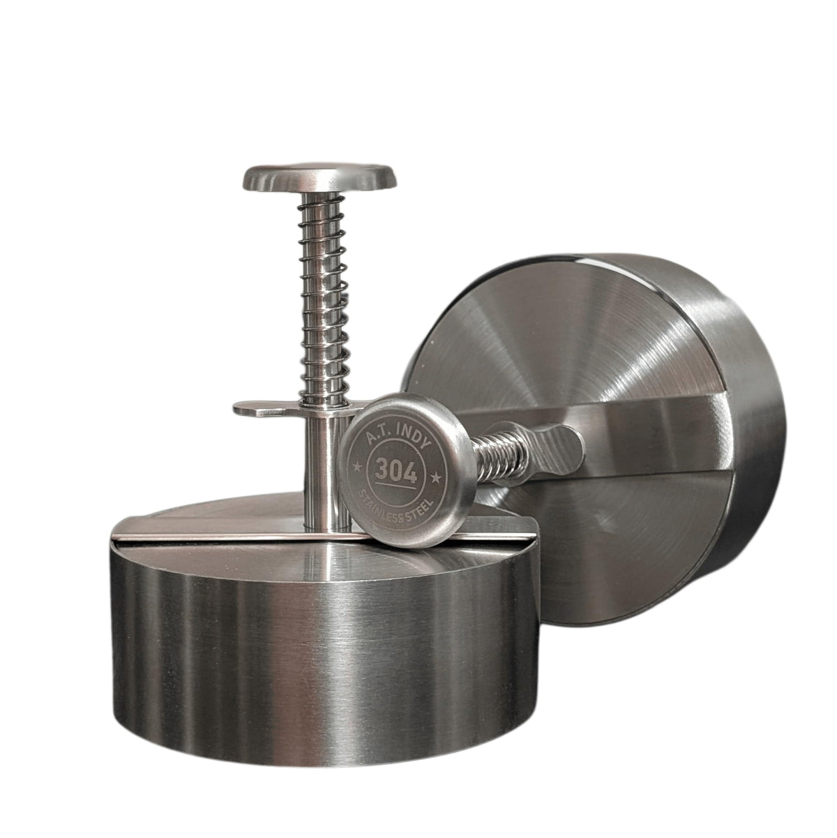 A.T. Indy Burger Patty Maker forms a perfect 4.5 inch patty in action