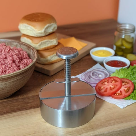 A.T. Indy patty press is dishwasher safe for quick cleaning