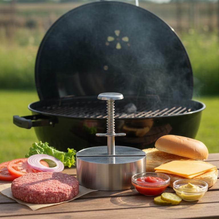A.T. Indy patty maker showcases nonstick surface for release