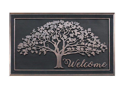 A1 Home Collections heavy-duty rubber doormat for outdoor entrances with non-slip backing.