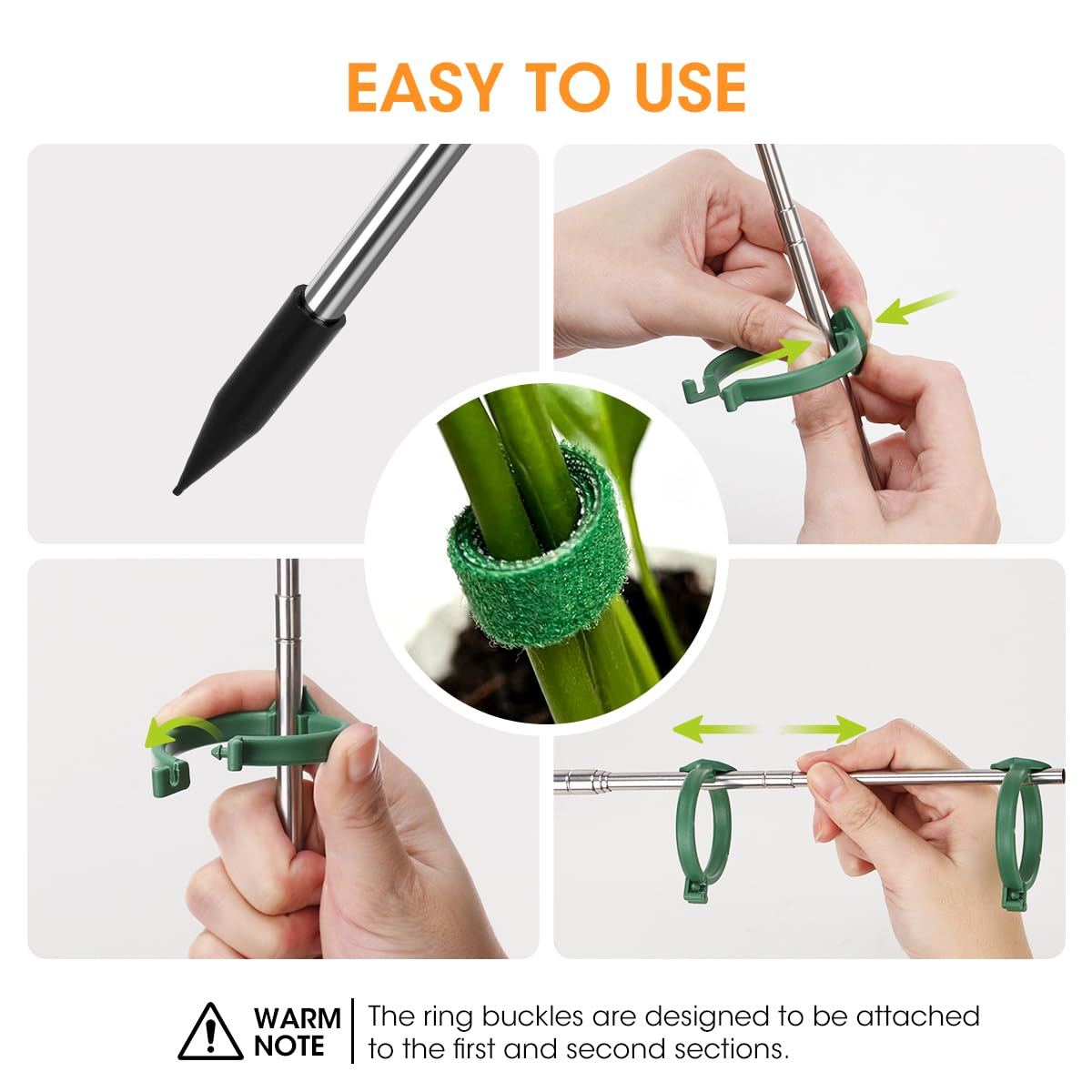 AIEVE versatile garden stakes suit cucumbers, peppers, and vegetables for straight growth