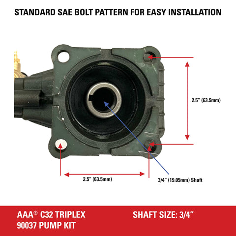 PowerBoost knob on AAA pump kit increases nozzle pressure for faster cleaning