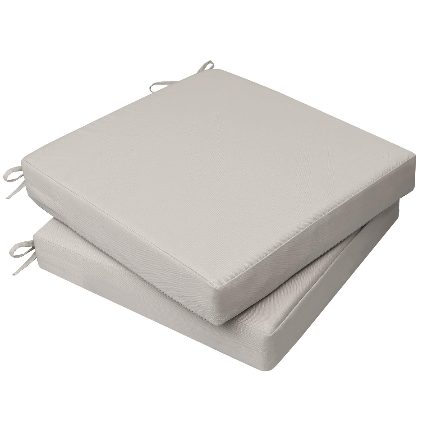 AAAAAcessories outdoor cushion beige fabric close-up shows soft texture for comfortable patio seating.