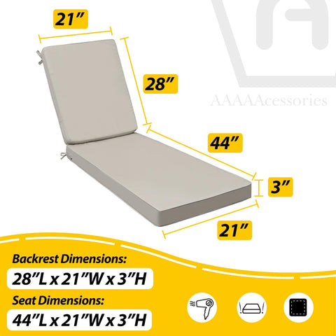 AAAAAcessories weatherproof cushion ideal for poolside, patio, and backyard use