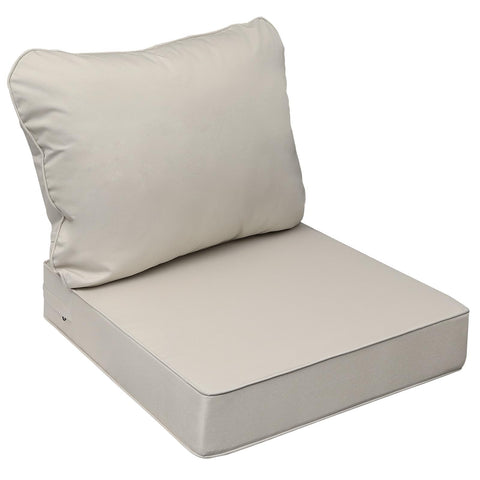 AAAAAcessories outdoor-seat-cushions-24x24x5-beige provide soft chair comfort.