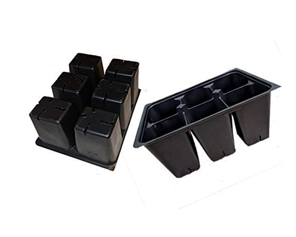 AAAmercantile seed starter trays with 16 stake labels for organized seedling tracking.