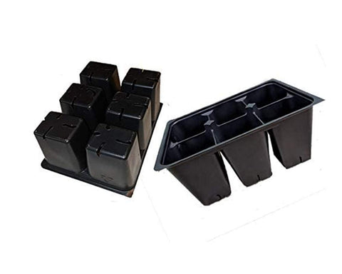 AAAmercantile seed starter trays with 16 stake labels for organized seedling tracking.