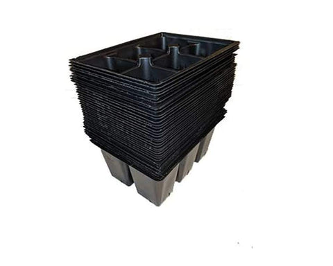 AAAmercantile Seed Starter Trays flexible plastic enables gentle handling and smooth transplantation.