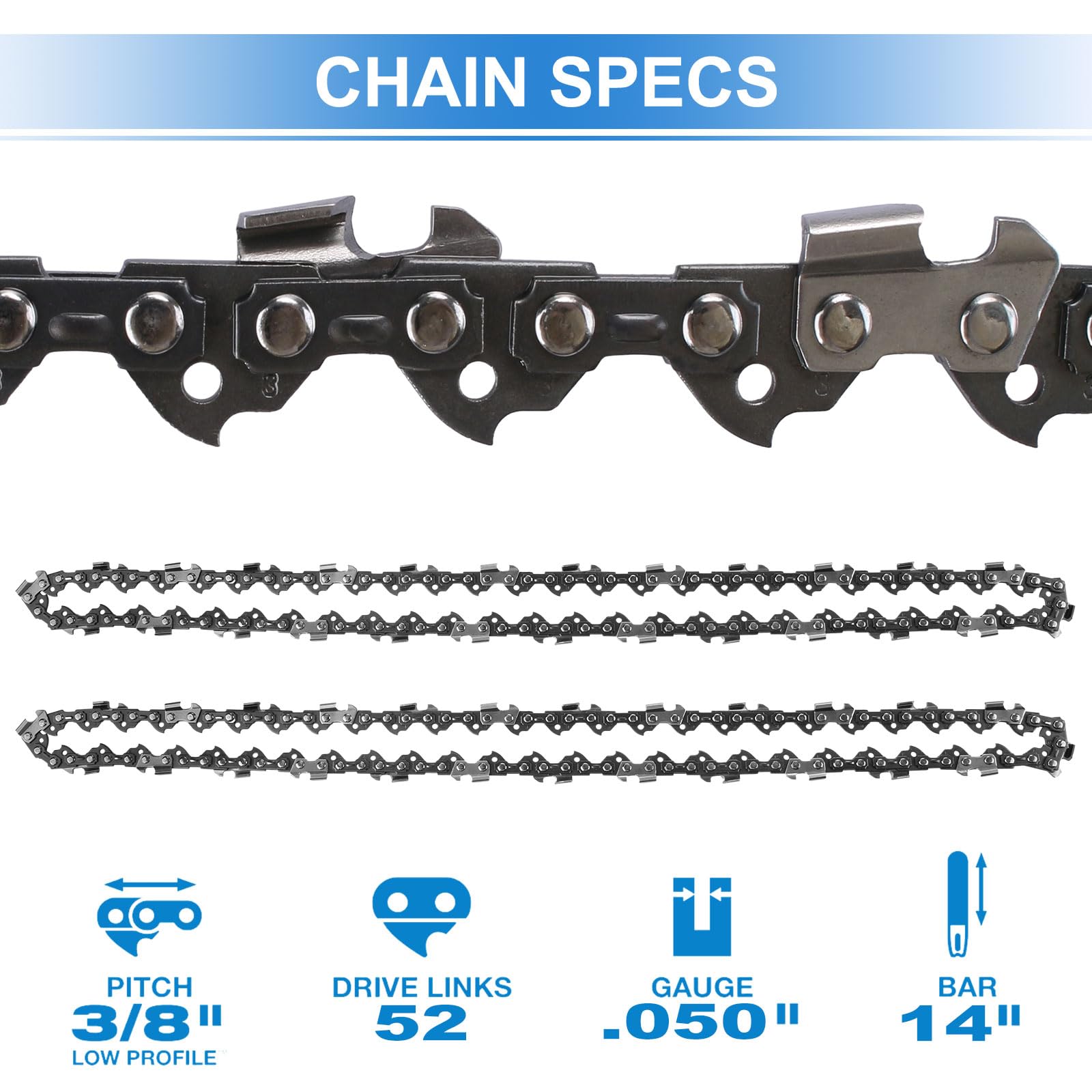 AAAQQ replacement chain for Sun Joe SWJ599E, built for reliable performance.