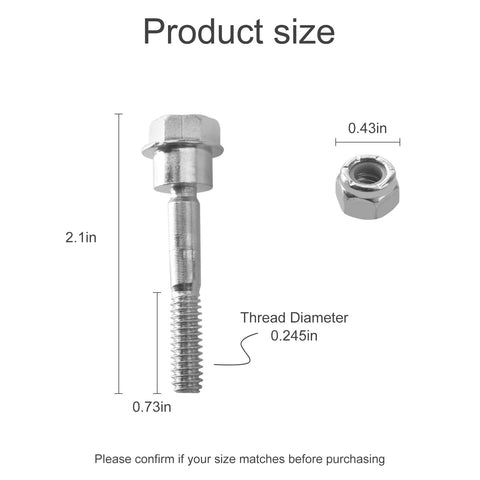 AAAQQ snow blower bolts and nuts kit enabling quick maintenance