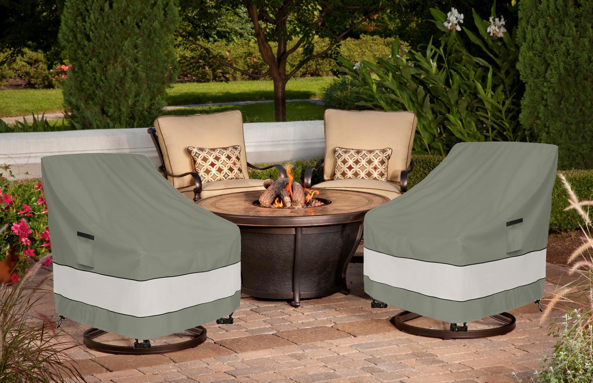 Aacabo grayish-green color blending with outdoor patio decor.