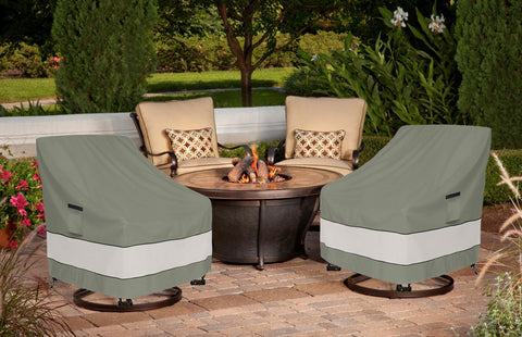 Aacabo grayish-green color blending with outdoor patio decor.