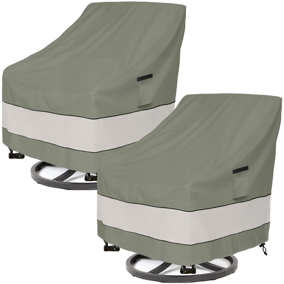 Aacabo waterproof patio chair cover product shot showing outdoor durability.