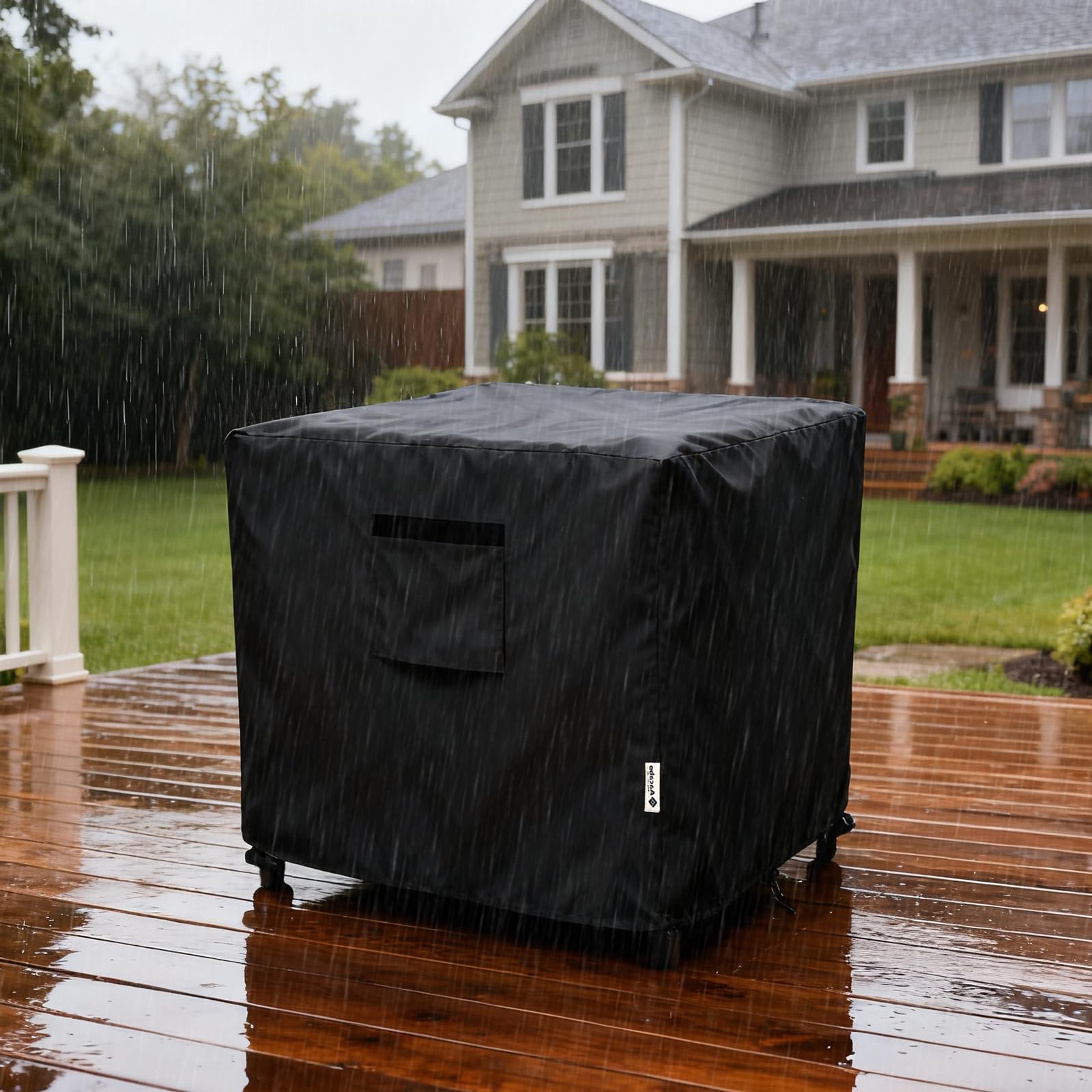 Aacabo durable material resists fading and deformation in harsh weather.