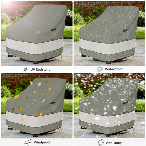 Aacabo waterproof fabric that cleans easily with a hose-down.
