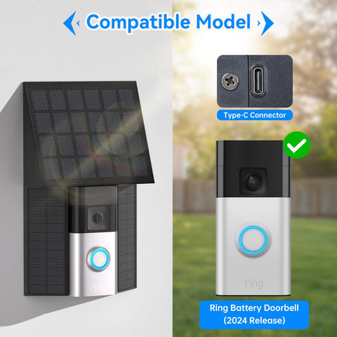Aaeytby Ring doorbell mount and panel combo simplifies outdoor installation.