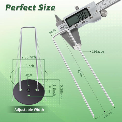 AAGUT 6-inch stakes with gasket pack align vapor barrier.