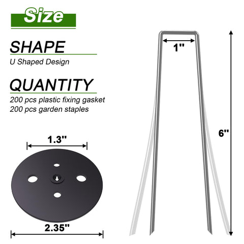 AAGUT galvanized steel stake with gasket washer for rust resistance.