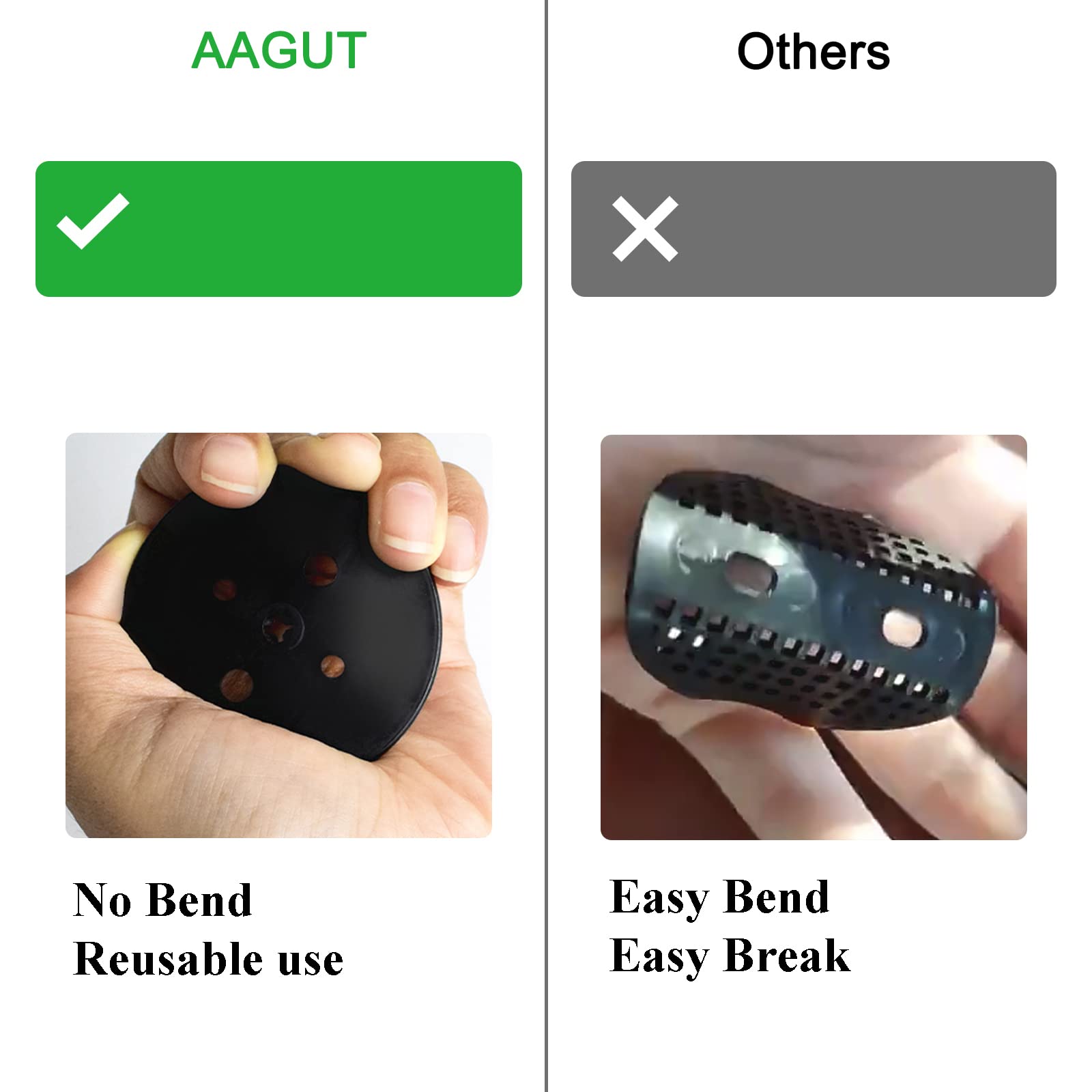 AAGUT stakes with sharp beveled ends ease ground insertion.