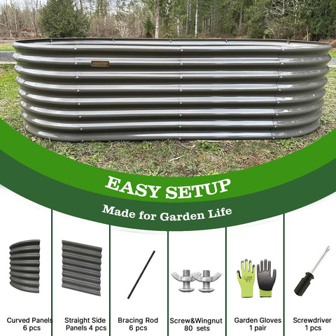 A ANLEOLIFE garden bed with plants ready to grow
