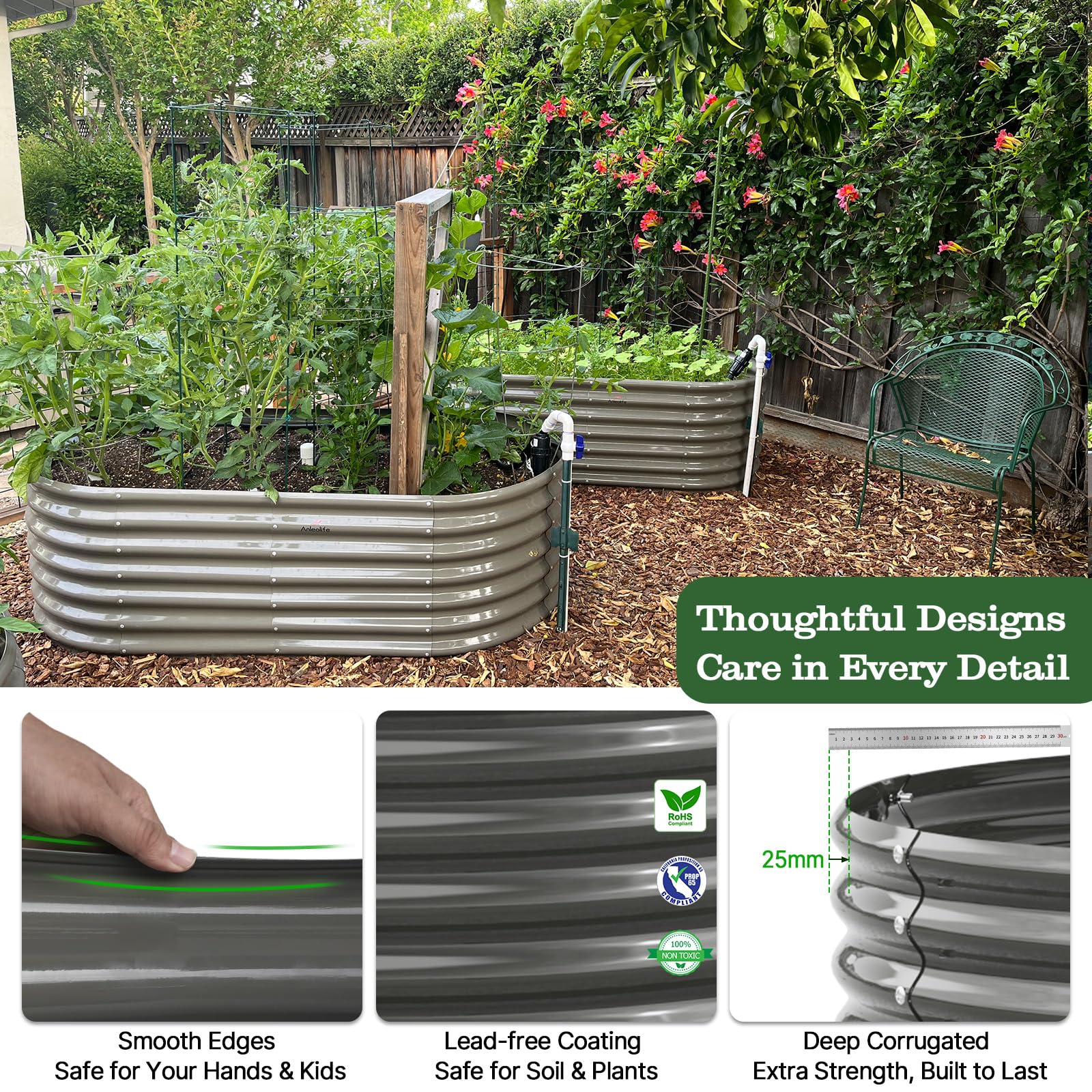 A ANLEOLIFE open-bottom drainage design detail