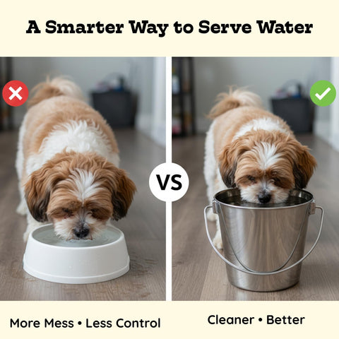 AASPIRE PETS multipurpose bucket for feeding, watering, and storage in homes or farms.