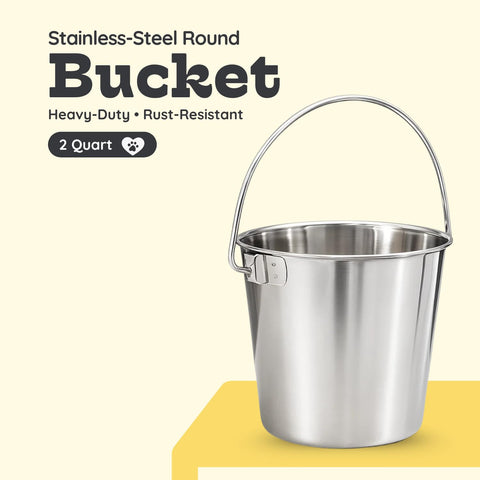 AASPIRE PETS multipurpose bucket for feeding, watering, or storing supplies.