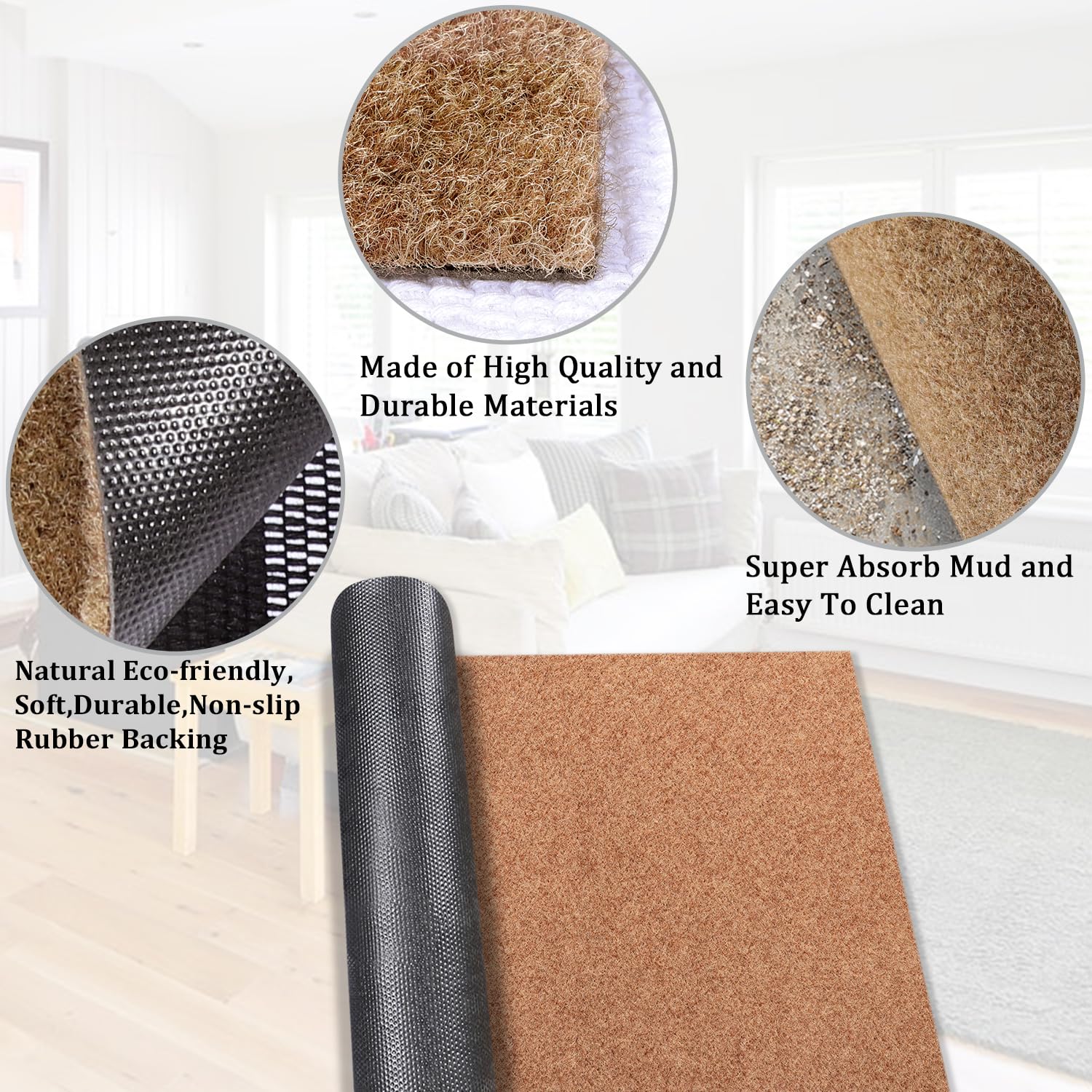 AAZZKANG decorative doormat offers multipurpose use from entryways to patios.