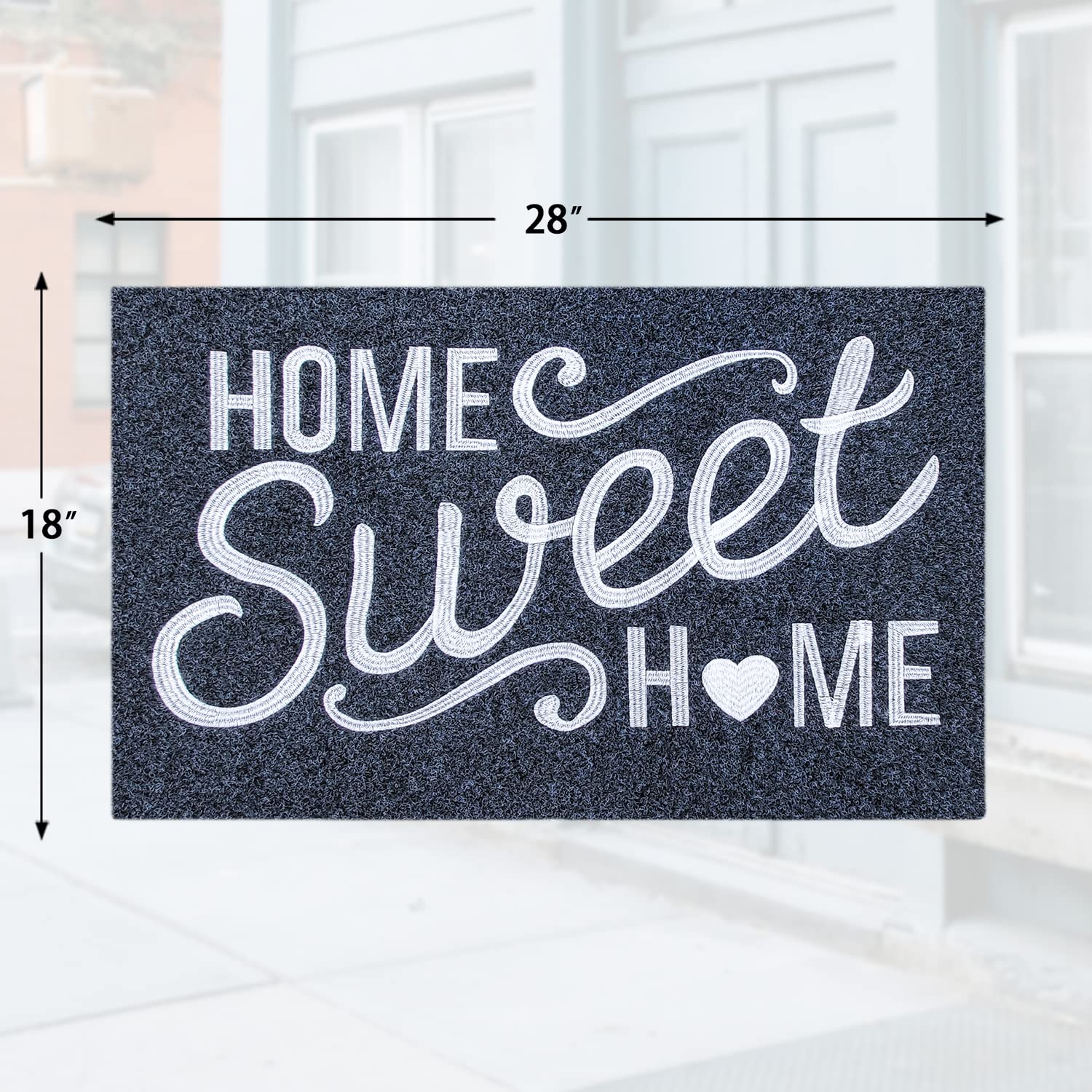 AAZZKANG entrance mat grey design fits indoor and outdoor spaces