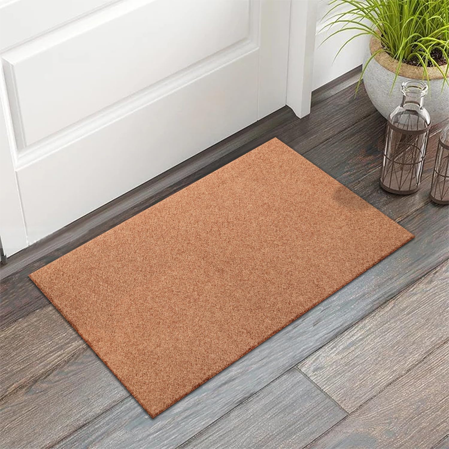 AAZZKANG soft rubber backing ensures non-slip safety on busy floors.