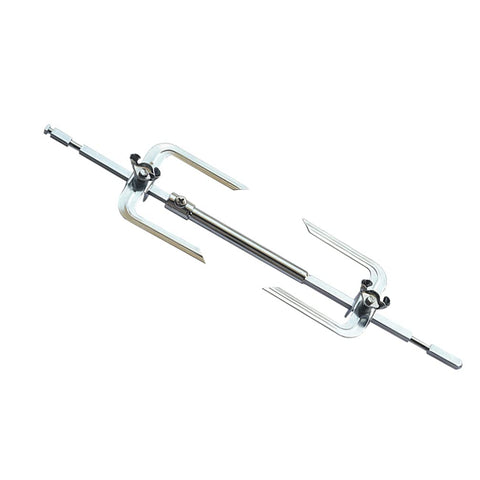 Abaodam adjustable rotisserie fork assembly for flexible grilling configurations.