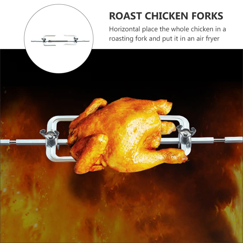 Abaodam four-prong secure hold prevents slipping during roasting.