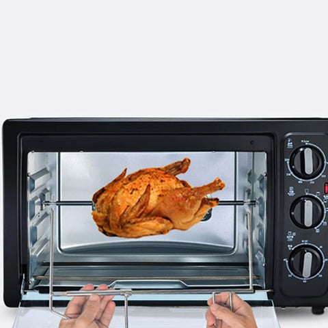 Abaodam ideal for whole chicken, duck, and turkey roasting on rotisseries.