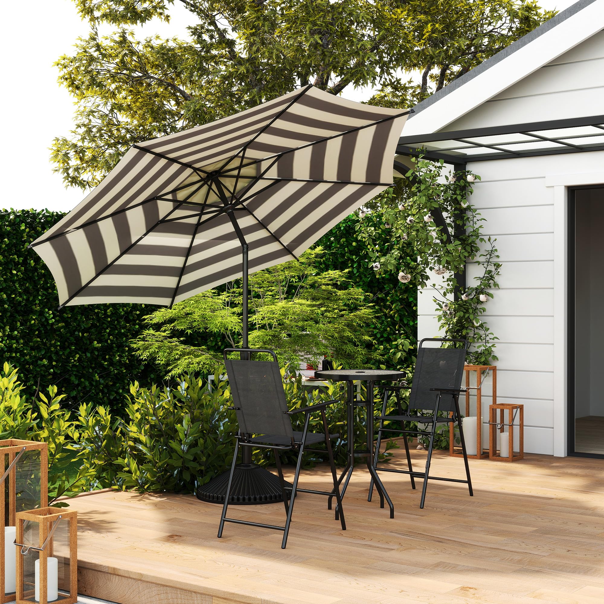 Abba Patio Lyon umbrella base sold separately for flexible setup