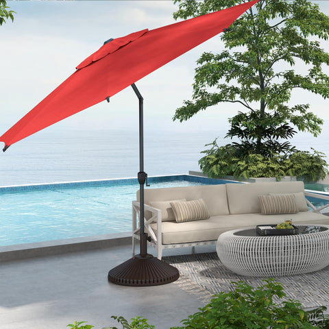Abba Patio 9ft Lyon umbrella crank tilt for easy sun angle control