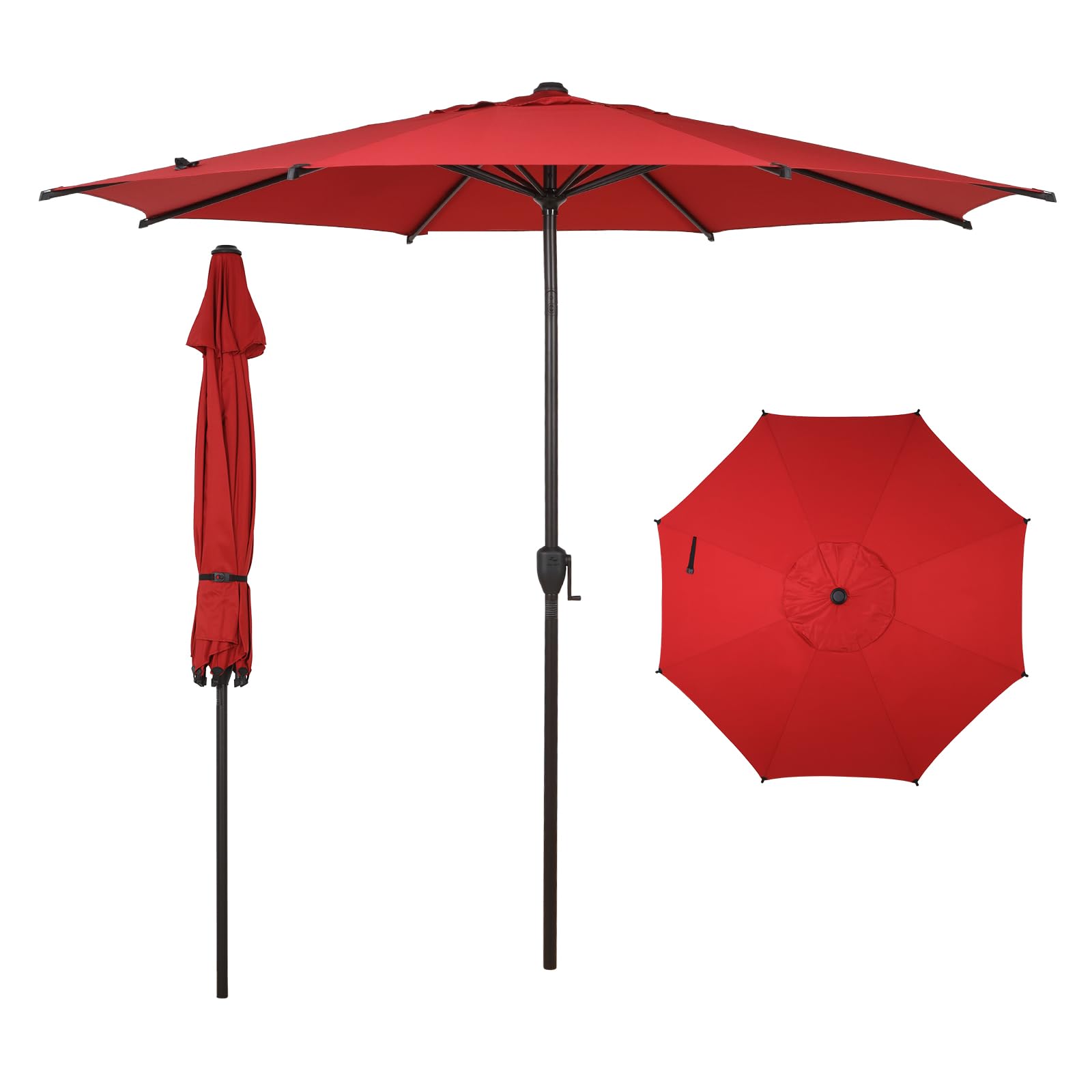 Abba Patio 9ft Lyon umbrella open for instant outdoor shade