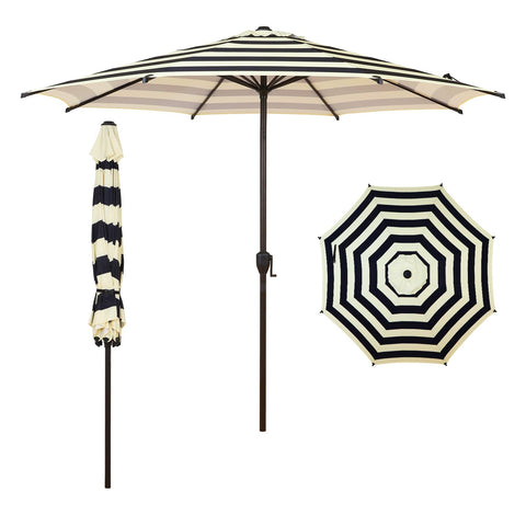 Abba Patio 9FT Lyon umbrella with tilt and crank provides easy shade control