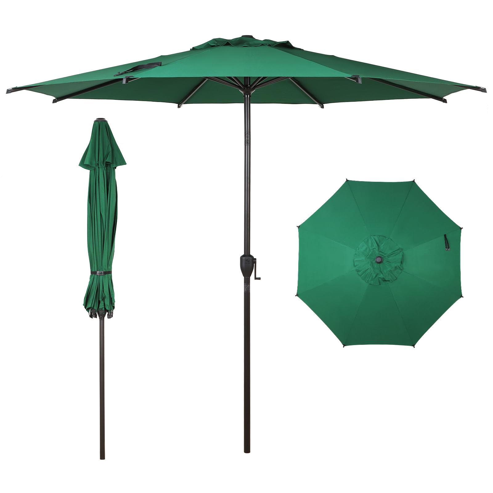 Abba Patio Lyon umbrella open shading outdoor dining area