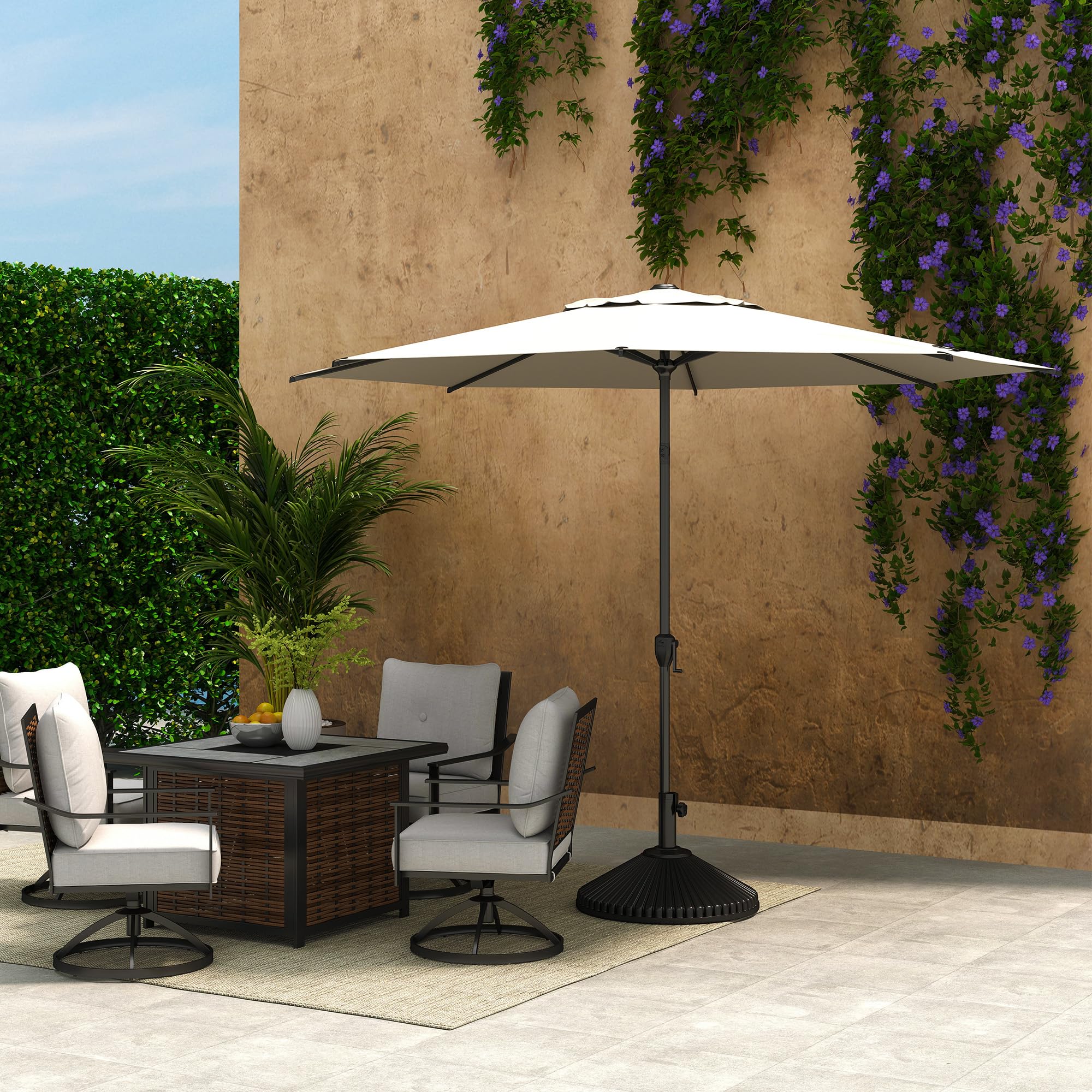 Abba Patio Lyon umbrella provides shade for up to six people